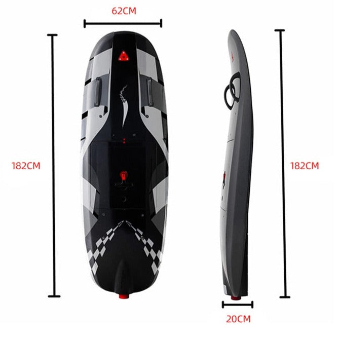 12KW Carbon Electric surfboard elettriku hydrofoil jetboard mal-baħar qawwa intelliġenti custom surfboard