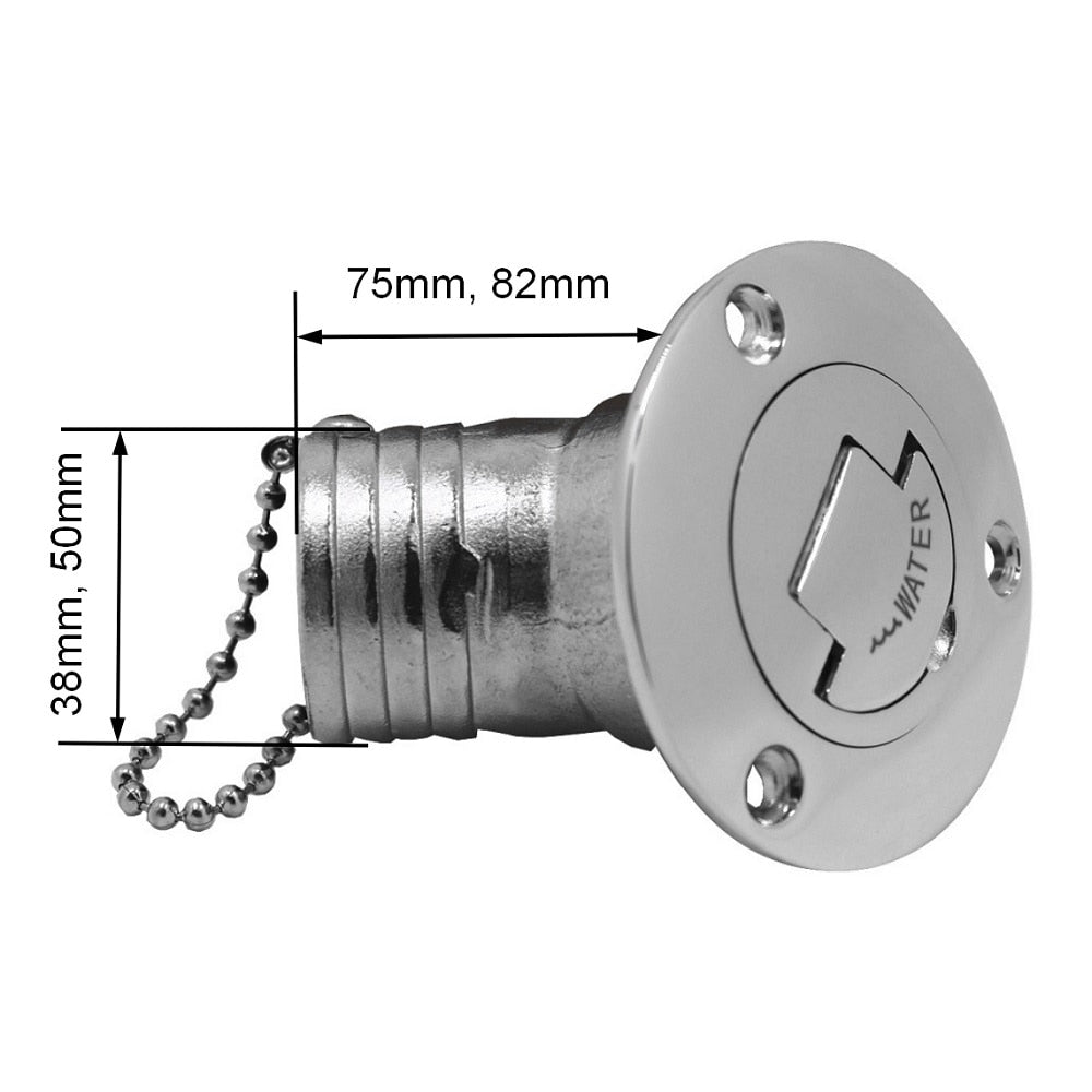 Kap tal-mili tal-Gverta tal-Fjuwil ta '45 Grad Stainless Steel 316 GASS TAL-KARBURANT DIESEL ILMA SKART 38mm 50mm Partijiet tal-aċċessorji tal-yacht tal-baħar tad-dgħajjes