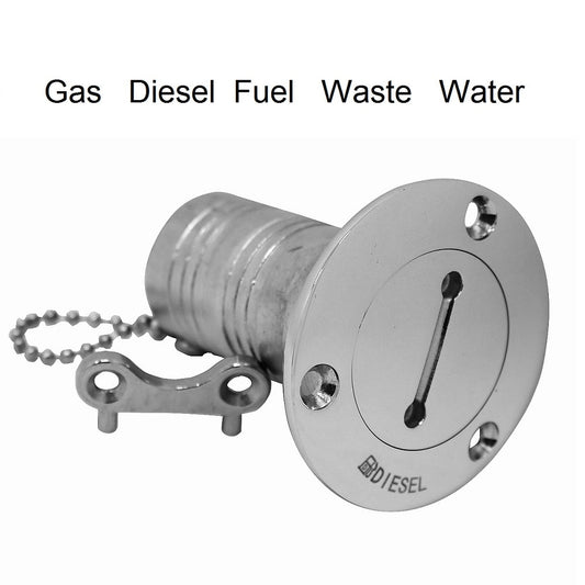 316 Stainless Steel Boat Deck Fuel Filler Cap With Key GAS DIESEL FUEL WASTE WATER 38mm 50mm Sailboat Marine Accessories Parts