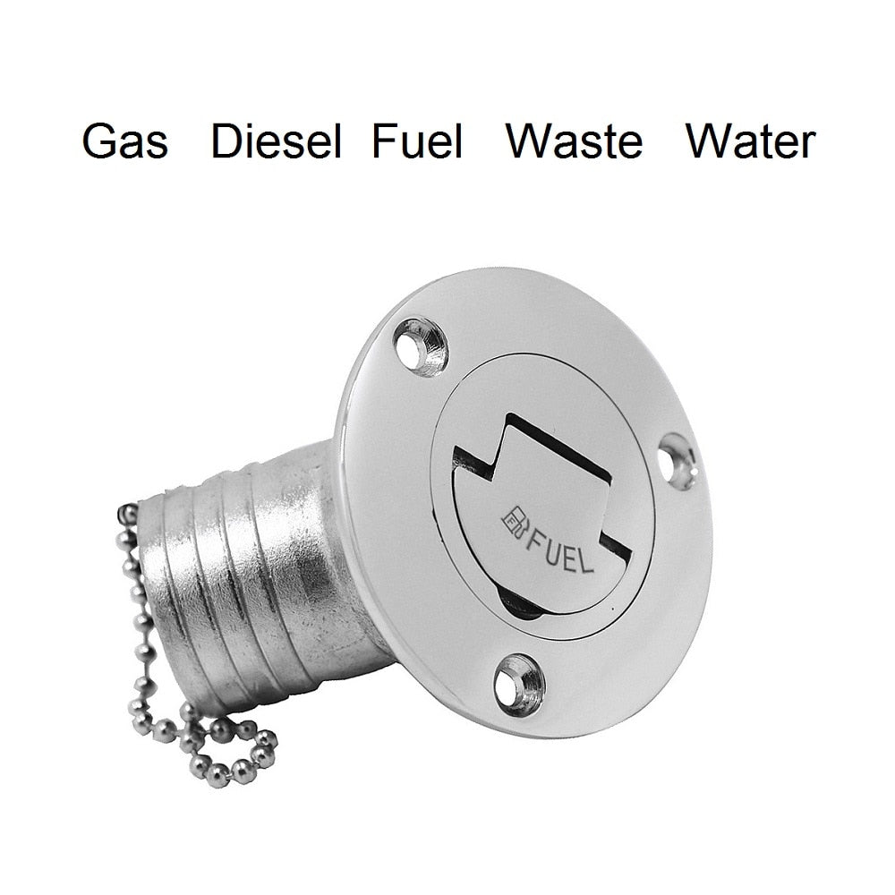 45 Degree Fuel Deck Filler Cap Stainless Steel 316 GAS DIESEL FUEL WASTE WATER 38mm 50mm Marine Boat Yacht Accessories Parts