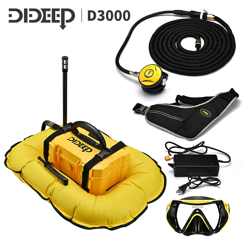 Portable Rechargeable Scuba Diving Tank Waterproof Air Compressor Deepest Time To 10 Meters Is 3 Hours Underwater Snorkel